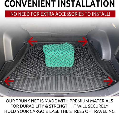 Miniatura 2 de Red de carga de malla estilo sobre + suelo para Toyota RAV4 Hybrid Prime 2019-2024 – Accesorios de coche – Organizador de maletero y almacenamiento