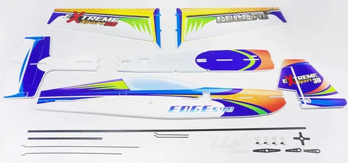 Miniatura 5 de Viloga Kit de avión RC de espuma PP, 27.953 in Wingspan Xtreme Sports Airplane Modelo Kit para construir, avión acrobático 3D DIY para adultos mosca