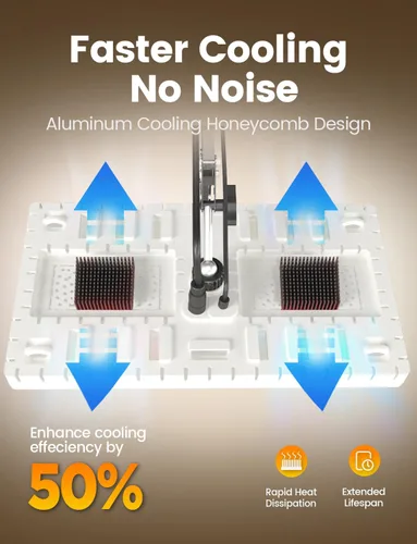 Miniatura 7 de MetryGrow Luces de Cultivo para Plantas de Interior, [Aplicación Inteligente y Cobertura Amplia de 2x2 Pies] Lámparas de Cultivo de Plantas de 48W