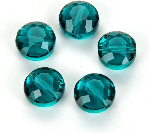 Miniatura 16 de Adabele - 25 cuentas de cristal sueltas con facetas austriacas de 0.315 pulgadas (0.315 in) compatibles con Swarovski Preciosa 5052 SSMR811