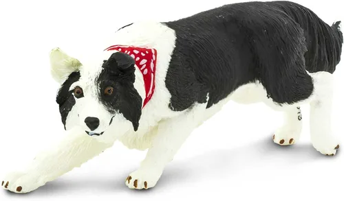 Safari Ltd. Figura de Border Collie – Figura detallada de plástico de 5 pulgadas – Divertido juguete educativo para niños, niñas y niños a partir de