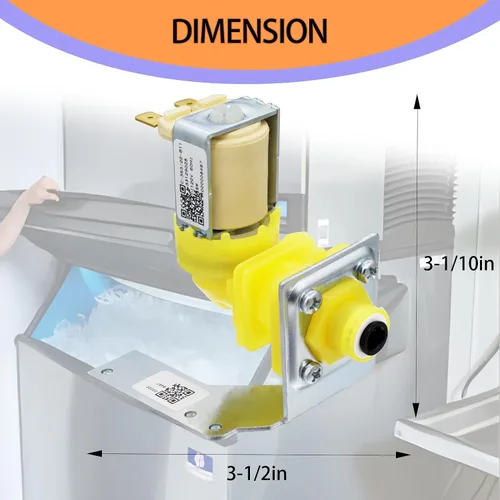 Miniatura 3 de 000009120 00008487 33129028 Máquina de hielo Ensamblaje de válvula de entrada de agua (OEM)120V 60Hz 5W para piezas de máquina de hielo Manitowoc