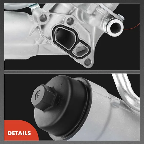Miniatura 8 de A-Premium Enfriador de Aceite del Motor y Conjunto Adaptador de Carcasa del Filtro de Aceite con Juntas Compatible con Vehículos Buick, Chevy -1.4L