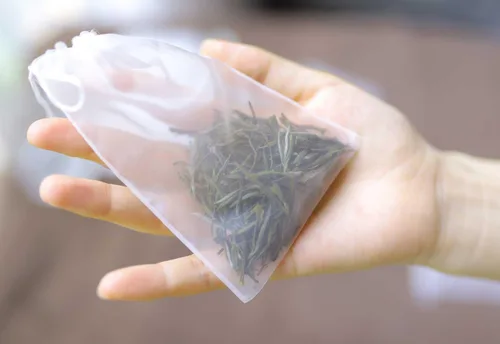Miniatura 4 de 50 bolsas de filtro de té desechables para té suelto, hierbas, especias, bolsas pequeñas de malla vacía con sello de cordón, bolsas de filtro