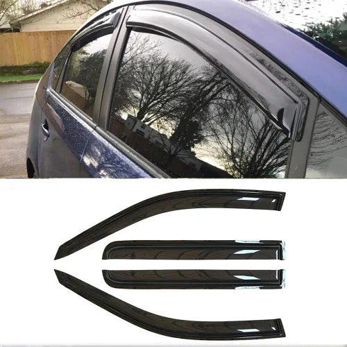 Miniatura 9 de 94044 Deflector de ventilación de viento para ventana lateral, 4 protectores de lluvia exterior para Chevy Silverado/GMC Sierra 1500,01-06