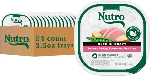 Miniatura 17 de Nutro Natural Choice - Trozos en salsa, comida húmeda para perros con variedad de cordero y ternera, bandejas de 3.5 oz (12 unidades, paquete de 2)