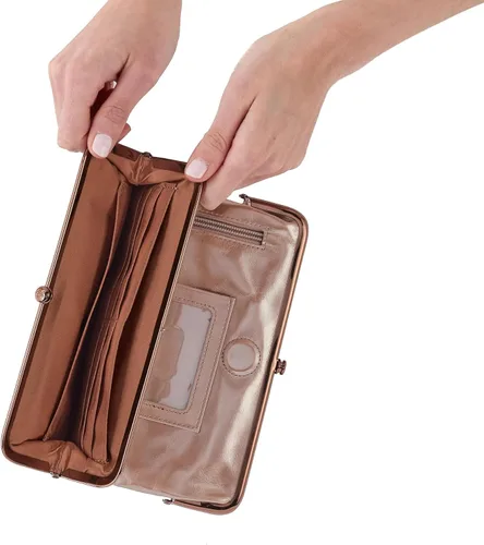 Miniatura 15 de HOBO Cartera de mano de cuero Lauren para mujer