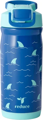 Miniatura 16 de Reduce Hydrate Pro Kids - Botella de agua aislada de acero inoxidable de 14 onzas con pajilla, vaso a prueba de derrames para niños, retención