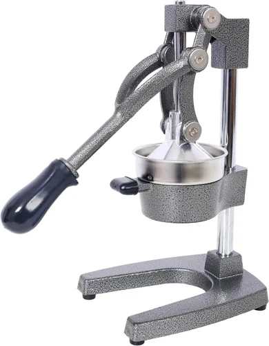 Miniatura 3 de Exprimidor comercial de cítricos de hierro fundido, prensa manual extra grande de jugo de naranja, exprimidor de mano resistente para uso en Gris