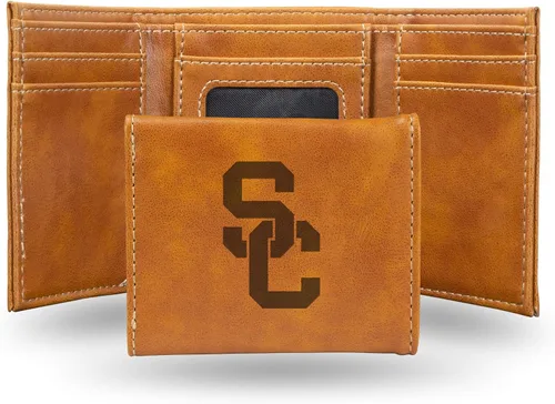 Miniatura 19 de NCAA Rico Industries - Billetera triple grabada con láser, con grabado láser, accesorio para hombre