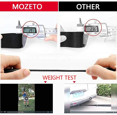 Miniatura 3 de MOZETO Tactical Belts for Men Military Style Work Hiking Riggers Web Gun Belt with Heavy Duty Quick Release Metal Buckle