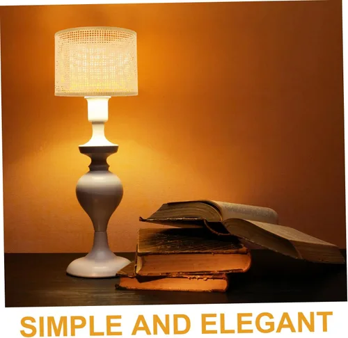 Miniatura 8 de Yardwe Pantalla de lámpara colgante tejida de ratán bohemio cubierta de lámpara colgante cubierta de luces de techo de granja cubierta de lámpara