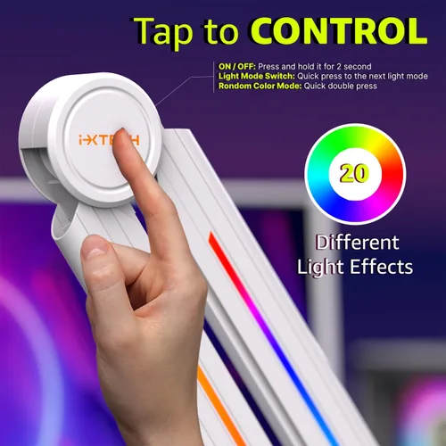 Miniatura 2 de IXTECH Brazo de brazo de micrófono RGB de perfil alto, soporte de micrófono de brazo de brazo elevado, soporte de micrófono ajustable con soporte