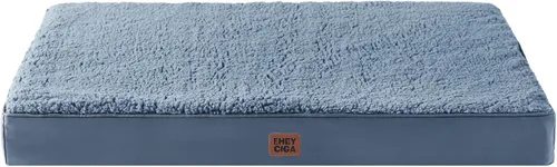 Miniatura 63 de EHEYCIGA Cama ortopédica de espuma para perros grandes, 35 pulgadas de largo x 23 pulgadas de ancho x 3.5 pulgadas de alto, gris claro