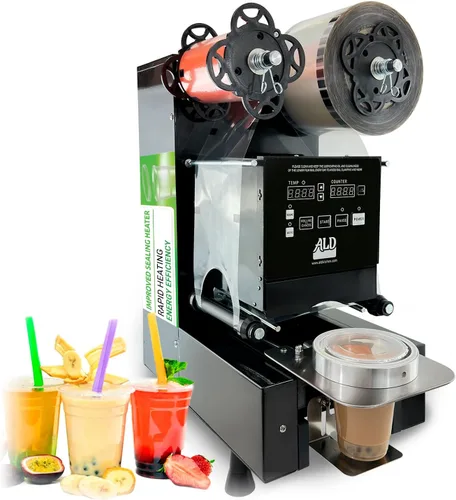 Miniatura 10 de ALDKitchen Sellador de vasos Máquina selladora de vasos con alta productividad 400-600 bebidas/hora (semiautomática)