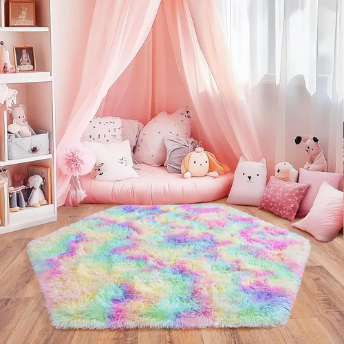 Miniatura 58 de Alfombras de Pasillo para Dormitorio 2x6 pies Alfombras de Pasillo para Pasillos Antideslizantes Suaves de Pelo Largo Alfombra de Cabecera, Alfombra