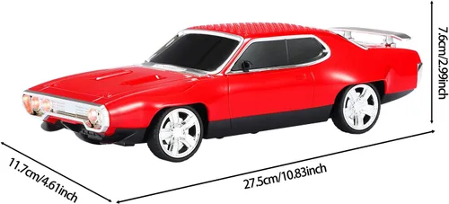 Miniatura 9 de WSTER Altavoz Bluetooth retro para automóvil con sonido estéreo HD, emparejamiento TWS, luces LED de fiesta, micrófono incorporado, altavoz Rojo