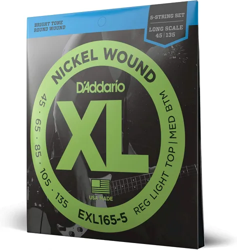 Miniatura 40 de D'Addario XL Nickel EXL170S - Cuerdas para bajo de 4 cuerdas con entonación perfecta, sensación uniforme, durabilidad potente, calibre 45-100