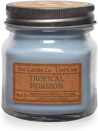 Miniatura 29 de Eco Candle Co. Vela Reciclada, Gardenia y Guayaba, 6 oz. – Aromas de Gardenia, Jazmín, Guayaba y Verdes Tropicales – 100% Cera de Soja, Sin Plomo