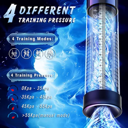Miniatura 2 de Bomba eléctrica para pene, juguetes sexuales para adultos, ampliador de pene para erección de hombres, extensor de aire y agua con 4 presiones