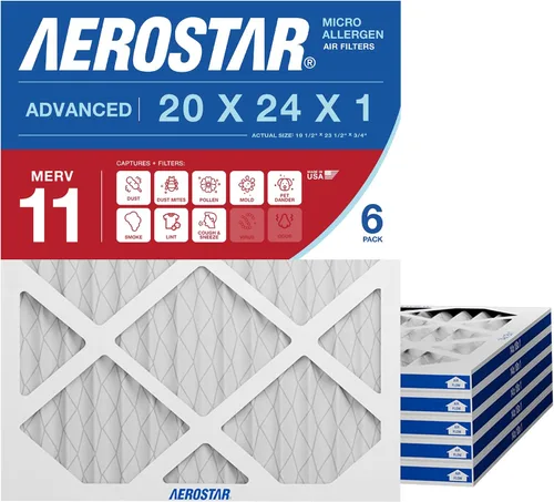 Miniatura 142 de Filtro de aire de 1 pulgada para aire acondicionado y horno por Aerostar