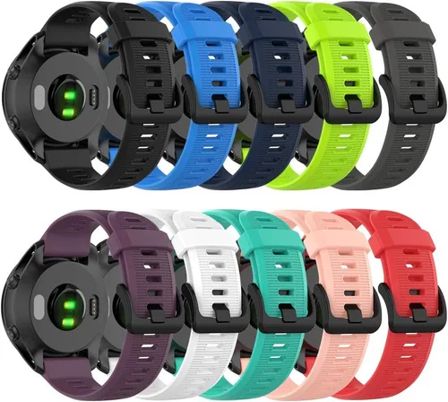 Miniatura 2 de Correa para Garmin Forerunner 945, correa de repuesto de silicona suave para reloj inteligente Garmin Forerunner 935 (sin rastreador)