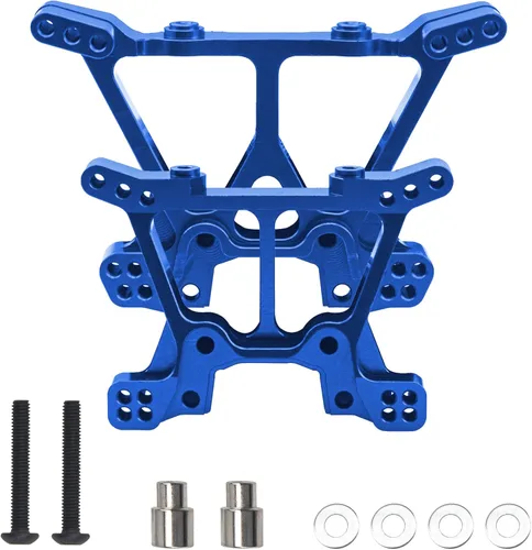 Miniatura 2 de Piezas de actualización de torre de choque delantera y trasera de aleación de aluminio compatibles con 1/10 Traxxas Slash 4x4 4WD RC Car Reemplazo