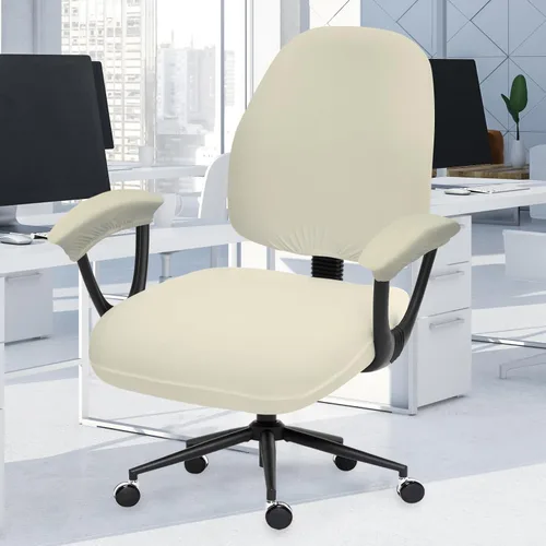 Miniatura 118 de Fundas elásticas para asiento de silla de oficina de escritorio - Funda universal de spandex para silla de computadora - Fundas removibles lavables