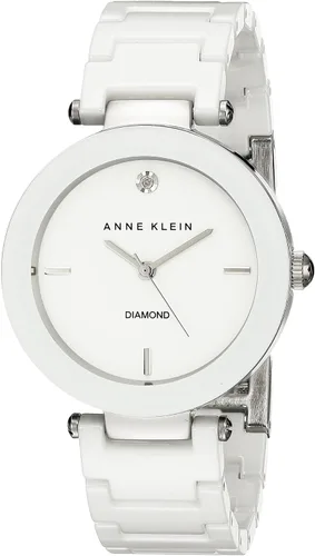 Miniatura 9 de Anne Klein Women's Black Ceramic Bracelet Watch with Diamond Accent