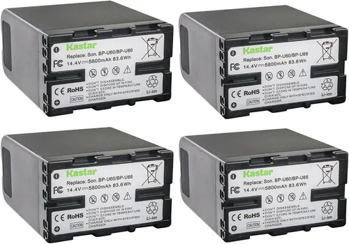 Miniatura 6 de Kastar Paquete de 1 batería BP-U60 de 14.4 V 5800 mAh de repuesto para Sony PXW-FS7M2K, PXW-FX6, PXW-FX9 XDCAM, PXW-FX9K, PXW-X160, PXW-X180