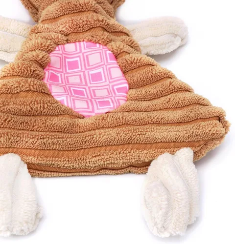 Miniatura 7 de Comtim Juguetes para perros sin relleno con chirriador, juguetes duraderos para masticar, perros pequeños y cachorros, conejo y elefante