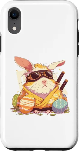 Miniatura 8 de iPhone 15 coloridos huevos de Pascua caza Ninja conejillo de indias con orejas de conejo