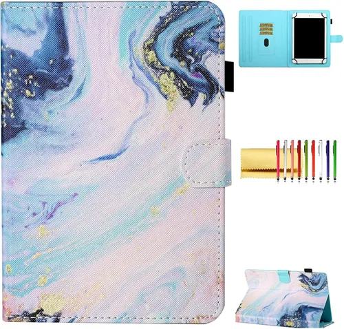 Miniatura 17 de Funda universal para tablet de 9.5 a 10.5 pulgadas, con soporte para lápiz capacitivo y ranuras para tarjetas de crédito para iPad de 9.7 pulgadas