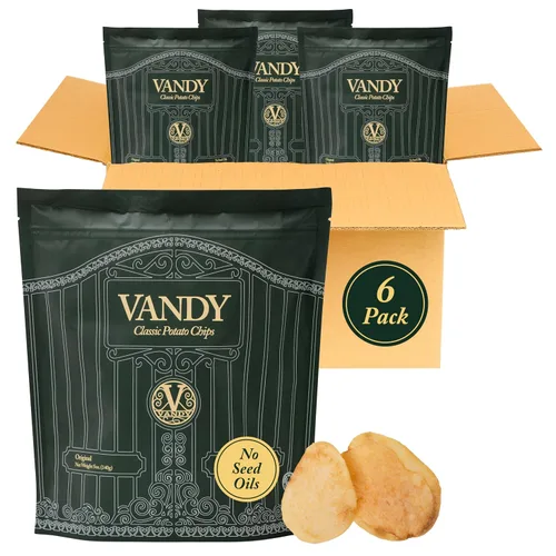Miniatura 14 de Vandy Patatas fritas fritas – Snacks sin aceite de semilla – Patatas fritas sin gluten – Hecho con papas, sebo de carne alimentado con hierba, sal