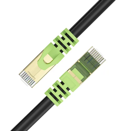 Miniatura 8 de Cable Ethernet Cat 7 para exteriores, 26 AWG, resistente, Cat7, cable de conexión de red RJ45, velocidad de transmisión, 10 Gbps, ancho de banda
