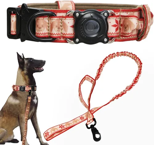 Miniatura 39 de Collar táctico para perro, ajustable, militar, de nailon, con asa de control y hebilla de metal resistente para perros medianos y grandes (negro, S)