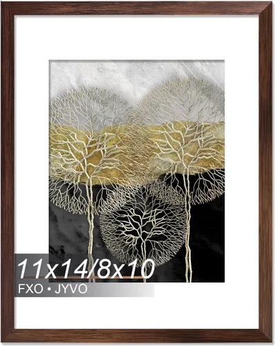 Miniatura 121 de Fxojyvo Marco de Fotos de 4x6, Muestra Foto de 3.5x5 con Paspartú o 4 x 6 Sin Paspartú, Liviano y de Alta Transparencia Marco de 4 por 6 para Pared