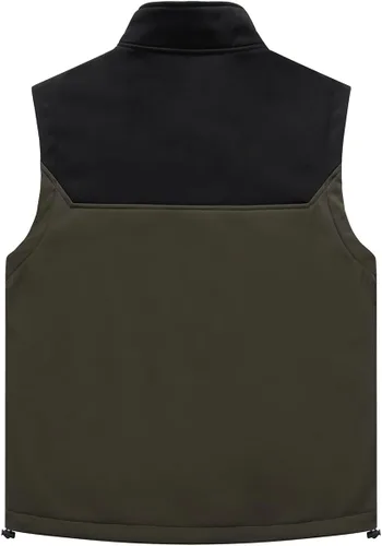 Miniatura 35 de Msmsse Chaleco ligero para hombre, con cuello alto, sin mangas, para senderismo, correr, golf