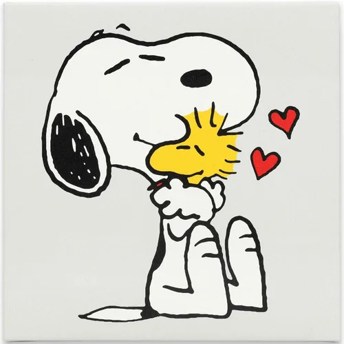Miniatura 8 de Open Road Brands Peanuts Snoopy y Woodstock Flower Bloom Gallery - Lienzo decorativo para pared, bonita imagen de Snoopy para el hogar