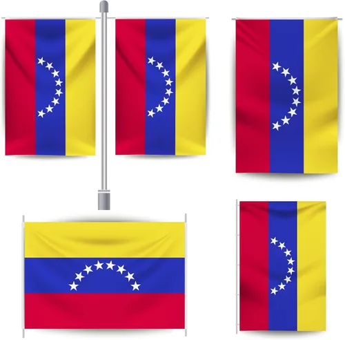 Miniatura 2 de YongFoto Bandera de Venezuela de 1 x 1.5 pies, bandera de la República de Venezuela para celebraciones al aire libre, hogar, jardín, porche