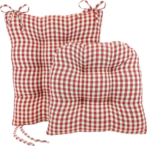 Miniatura 31 de Klear Vu The Gripper - Juego de cojines antideslizantes para silla mecedora con acolchado grueso, incluye almohadilla de asiento y almohada