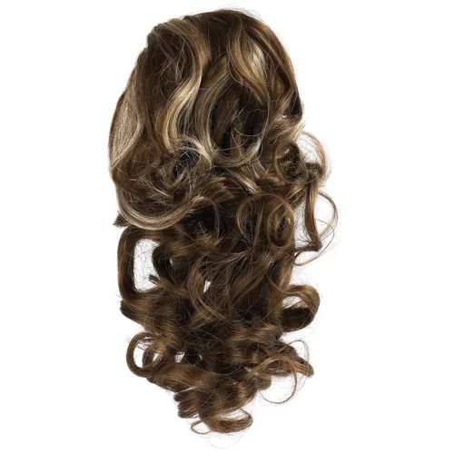 Miniatura 5 de onedor 12" rizado sintético Clip en Pinza para Extensión de Pelo Sintético Coleta Hairpiece 115 g con un Mandíbula/Pinza