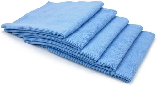 Miniatura 5 de Buffmaster - Toalla de pulido y pulido de microfibra (16 pulgadas x 16 pulgadas, 400 GSM) - Paquete de 10 (azul)