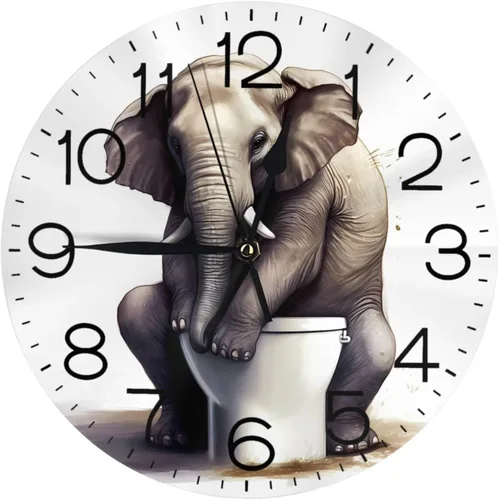 Miniatura 22 de Reloj de pared redondo tribal étnico teñido anudado, silencioso, sin tictac, relojes decorativos de cuarzo a pilas, relojes de escritorio Teñido