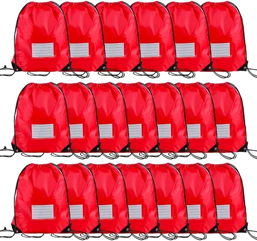 Miniatura 47 de CODOBON Paquete de 20 bolsas con cordón, mochila de cuerda de dibujo a granel, bolsa de bricolaje para gimnasio, deportes, bolsa para mujeres