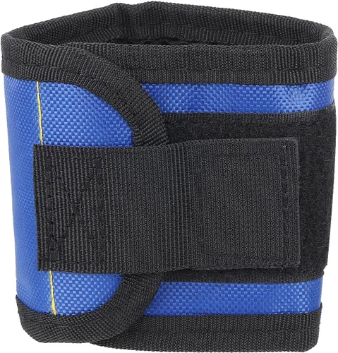Miniatura 7 de PATIKIL Pulsera magnética de 3 filas, banda magnética para cinturón de herramientas para sujetar tornillos, clavos, brocas, regalo para hombres