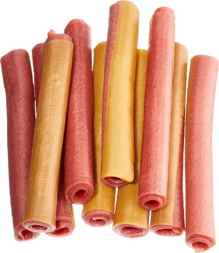 Miniatura 5 de Wonder Bound Palitos de golosinas para perros con sabor a carne de res, 10 unidades, sin cuero crudo, masticables de salud dental para control
