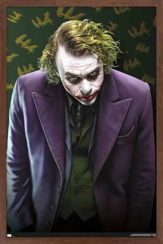 Miniatura 7 de Trends International DC Comics - Póster de pared The Joker - The Dark Knight, 22.375 x 34 pulgadas, versión enmarcada en negro Versión con marco