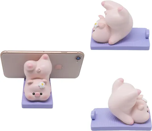 Miniatura 8 de Lindo animal dinosaurio teléfono celular titular, pequeño escritorio teléfono soporte soporte para iPhone Android Samsung Galaxy Note Aaurio