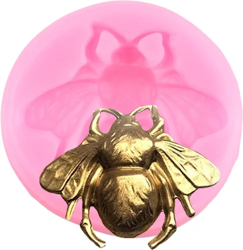 Miniatura 3 de Mujiang Bumble Bee - Moldes de silicona para fondant para cupcakes, decoración de pasteles, dulces, chocolate, juego de 4